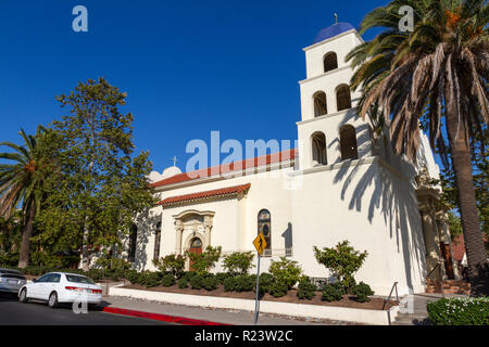 Unbefleckte Empfängnis Kirche, Old Town San Diego State Historic Park, San Diego, California, United States. Stockfoto