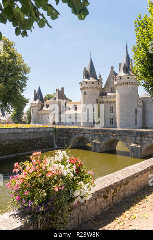 Das Château von Sully-sur-Loire, Indre-et-Loire, Frankreich, Europa Stockfoto