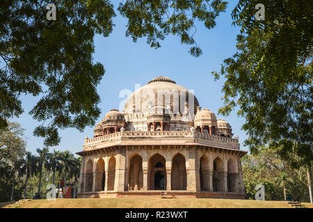 Mohammed Shah's Tomb, Lodi Gärten, Neu-Delhi, Delhi, Indien, Asien Stockfoto