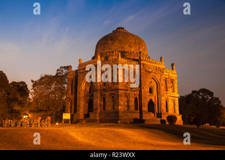 Shish Gumbad Grab, Lodi Gärten, Neu-Delhi, Delhi, Indien, Asien Stockfoto