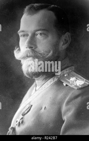 Der letzte Zar von Russland, Nicholas II im Jahre 1910 Stockfoto