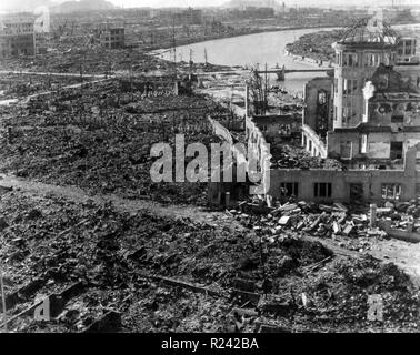 Dem zweiten Weltkrieg, nach der Explosion der Atombombe im August 1945Hiroshima, Japan Stockfoto