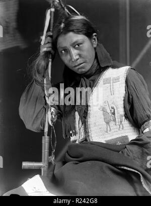 Foto von einem Mitglied von Buffalo Bill's Wild West Show, Charles amerikanischen Pferd. Fotografiert von Gertrude Kasebier (1852-1934). Vom 1900 Stockfoto