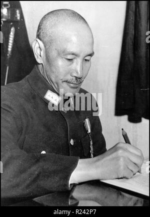 Chiang Kai-shek (Oktober 31, 1887 - April 5, 1975) die chinesischen politischen und militärischen Führer, der als Führer der Republik China zwischen 1928 und 1975 diente. Stockfoto