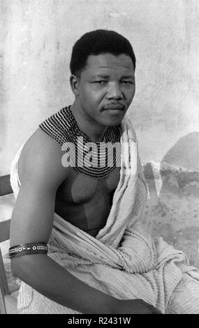 Nelson Mandela 1961. Mandela (18. Juli 1918 - vom 5. Dezember 2013) war ein Südafrikanischer Anti-apartheid-revolutionär, Politiker und Präsident von Südafrika von 1994 bis 1999 Stockfoto