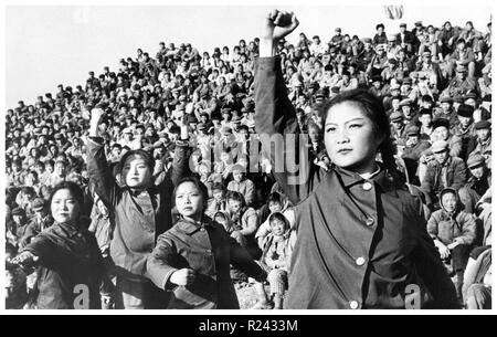 Chinesische rote Garden während der Kulturrevolution in China 1966 Stockfoto
