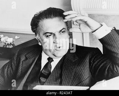 Federico Fellini, 1920-1993, war ein italienischer Filmregisseur und Drehbuchautor. c. 1978 Stockfoto