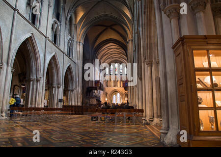 Kirchenschiff von St. Patricks Cathedral; Dublin; Irland Stockfoto