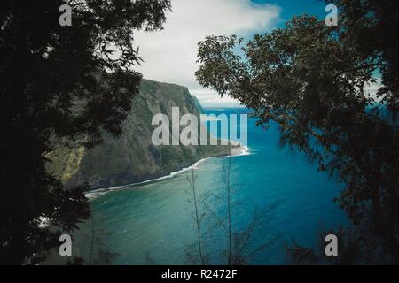 Waipi'o Valley Lookout auf der Großen Insel, Hawaii Stockfoto