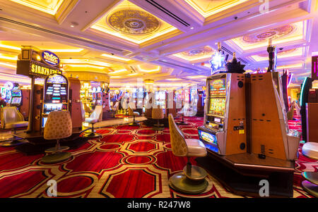 Innerhalb der Venezianischen Hotel und Kasino, dem Strip und dem Las Vegas Boulevard, Las Vegas, Nevada, Vereinigte Staaten von Amerika, Nordamerika Stockfoto