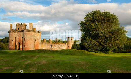 Caerlaverock Castle, Dumfries und Galloway, Schottland, Großbritannien, Europa Stockfoto