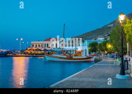 Aghia Marina, Leros, Dodekanes, Griechische Inseln, Griechenland, Europa Stockfoto