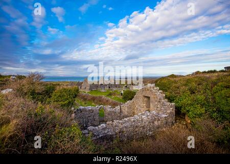 Sieben Kirchen, Inish Mehr, Aran Islands, Irland, Europa Stockfoto