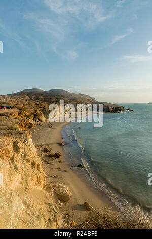 Die Aussicht von Ojo Agua Aussichtspunkt in Cabo de la Vela, Guajira, Kolumbien, Südamerika Stockfoto