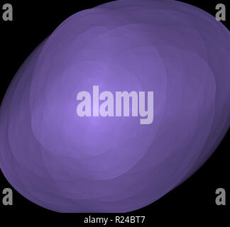 Violett abstraktes fraktale Muster auf schwarzen Hintergrund. Fantasy fraktale Struktur. Digitale Kunst 3D-Rendering. Computer Generated image Stockfoto