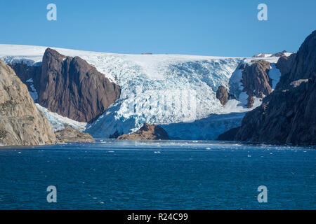 Gletscher, Prinz Christian Sound, südlichen Grönland, Polargebiete Stockfoto