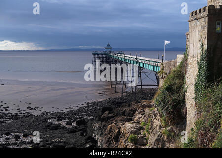 Clevedon Pier, Somerset, England, Vereinigtes Königreich, Europa Stockfoto