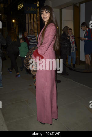 Verschiedene prominente besuchen Fendi Mania Kapsel Launch Party mit: Zara Martin Wo: London, Vereinigtes Königreich, wenn: 16 Okt 2018 Credit: WENN.com Stockfoto