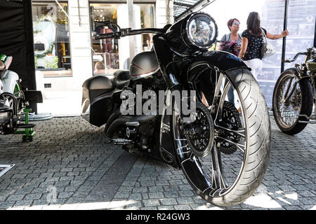 Air Show PC 7 & Harley Davidson Festival, Lugano, Schweiz Stockfoto