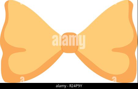 Zierschleife Symbol auf weißem Hintergrund, Vector Illustration Stock Vektor