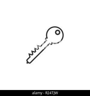 Access Key Symbol Vektor-illustration flach Stock Vektor