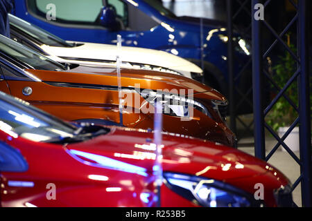 Corato, Polen, 16. November 2018: elektrische Auto Modelle an der Warschauer Motor Show präsentiert. Credit: Jake Ratz/Alamy leben Nachrichten Stockfoto