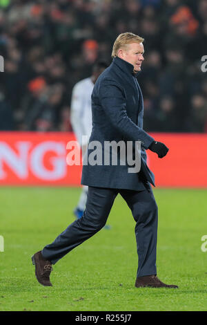 Rotterdam, die Niederlande. 15. November 2018. ROTTERDAM, Stadion De Kuip, 03.12.-20-18, Fußball, Saison 2018 / 2019, Niederlande Trainer Ronald Koeman während der Nationen Liga Spiel Niederlande - Frankreich Credit: Pro Schüsse/Alamy leben Nachrichten Stockfoto