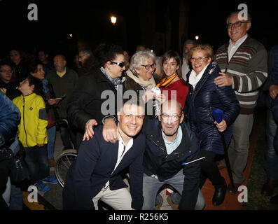 Madrid, Madrid, Spanien. 16 Nov, 2018. Spanisch Karateka Sandra Sanchez gesehen ihren ersten WM-Feiern in ihrer Heimatstadt in Talavera de la Reina. Credit: Manu Reino/SOPA Images/ZUMA Draht/Alamy leben Nachrichten Stockfoto