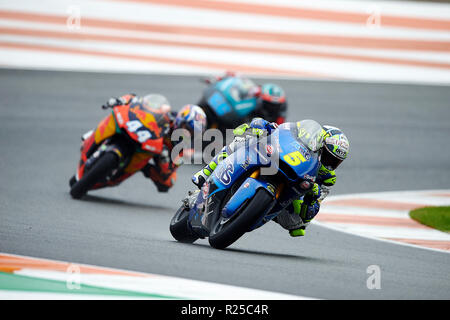 Circuit de Valencia, Valencia, Spanien. 17. Nov, 2018. MotoGP von Valencia, Qualifikation; Andrea Locatelli Der Italtrans Racing Moto2-Team in Aktion während der freien Praxis 3 Credit: Aktion plus Sport/Alamy leben Nachrichten Stockfoto