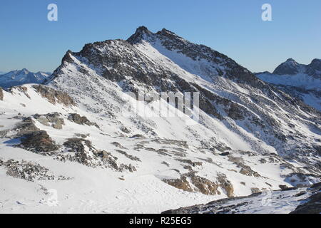 Mount Weißseekopf im Winter, Goldberg Berge, Kärnten, Alpe Adria Trail, Österreich, Mitteleuropa Stockfoto