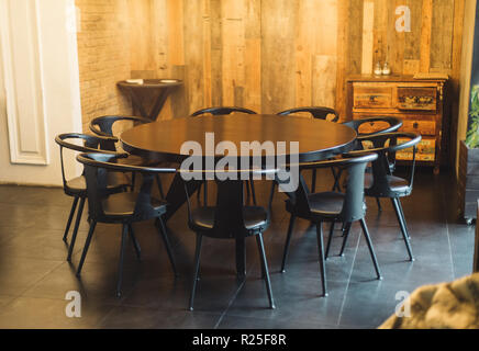 Restaurant moderne Möbel im Loft Stil Stockfoto