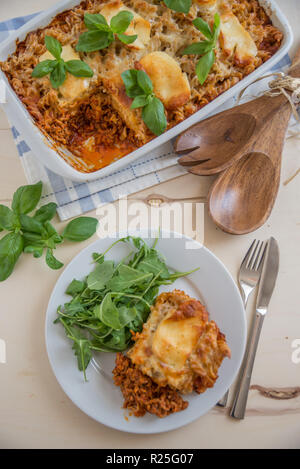 Lasagne Stockfoto