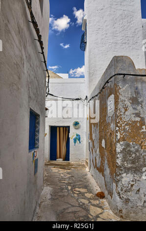 Der engen Gassen der alten Medina von Hammamet, Tunesien, Mittelmeer, Afrika, HDR Stockfoto