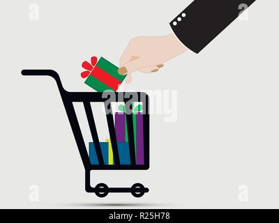 Warenkorb ecommerce Icons Stock Vektor