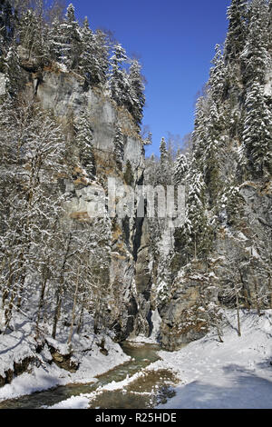 Partnachklamm - Partnachklamm bei Garmisch-Partenkirchen. Bayern. Deutschland Stockfoto