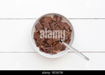 Coco Shreddies. Mit Schokoladegeschmack Frühstückszerealien Stockfoto