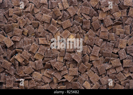 Coco Shreddies. Mit Schokoladegeschmack Frühstückszerealien Stockfoto