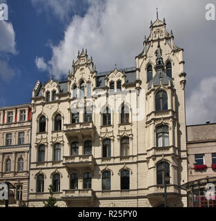 Piotrkowska-straße in Lodz. Polen Stockfoto