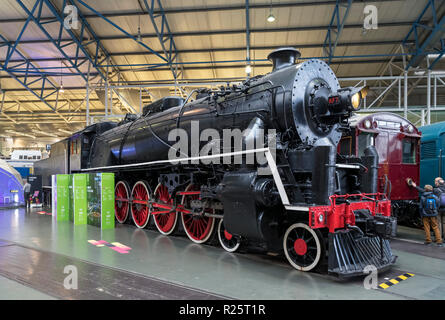 1935 KF 7 Dampflok in der Großen Halle, National Railway Museum, York, England. Die KF7 ist eines der größten Dampflokomotiven in Großbritannien gebaut. Stockfoto