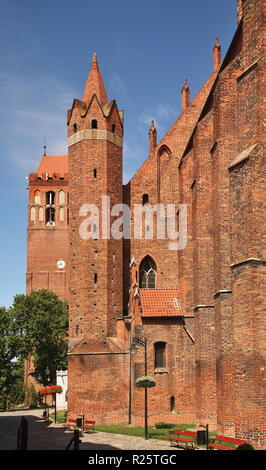 Schloss des Deutschen Ordens - Residenz des Bistums Pomesania und die Kathedrale des Hl. Johannes Evangelist in Marienwerder. Polen Stockfoto