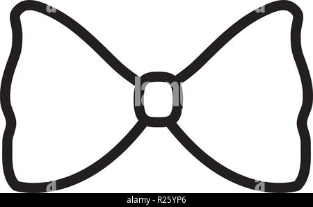 Zierschleife Symbol auf weißem Hintergrund, Vector Illustration Stock Vektor