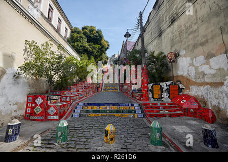 Escadaria Selaron, Rio De Janeiro, Brasilien Stockfoto