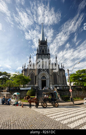 Catedral de Sao Pedro de Alcantara in Petrópolis, Kathedrale von Baixa, die Kathedrale des Hl. Petrus von Alcantara, Petropolis, Brasilien Stockfoto