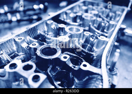 Das Auto Reparatur des Motors Stockfoto