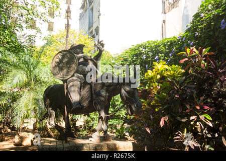 Havanna, Kuba - Januar 16, 2017: das Monument von Sancho Panza, die den Charakter von Cervantes im Buch Don Quijote de la Mancha, in der Altstadt von Havanna, Kuba Stockfoto