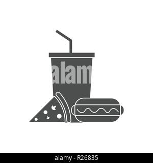 Fast food Symbol. Vector Illustration flach Stock Vektor