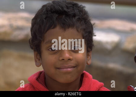 Portrait von Jungen aus Indien. Stockfoto