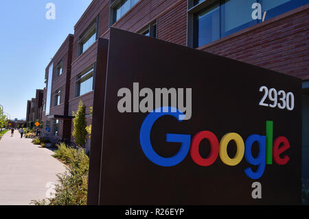 - Googles neue Boulder Bürogebäude wurde fertiggestellt und Anfang 2018 besetzt. Stockfoto