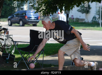 Louisville, Colorado, Boccia Turnier zum Tag der Arbeit Stockfoto