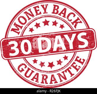 Red grungy Stempelabdruck auf weißem Hintergrund Stock Vektor